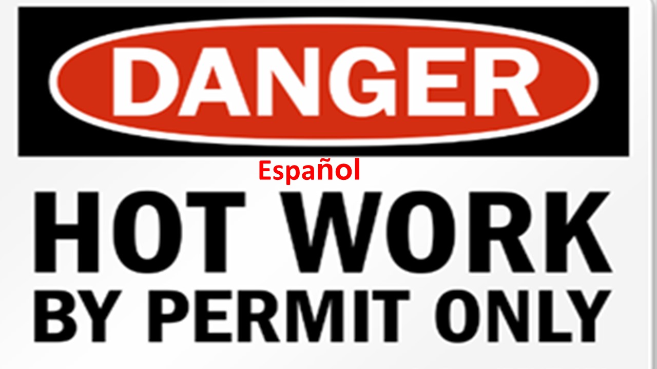 Hot Work Permit – Spanish